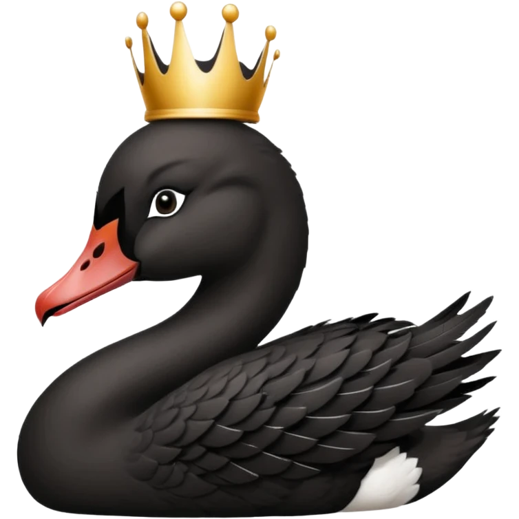 black swan coroa emoji