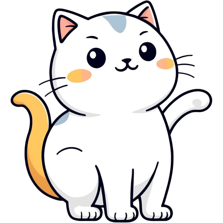 a cat farting  emoji