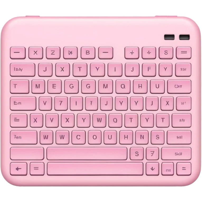 baby pink keyboard emoji