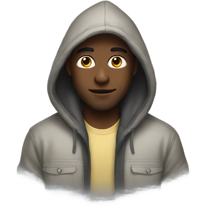 guy with a hoodie emoji