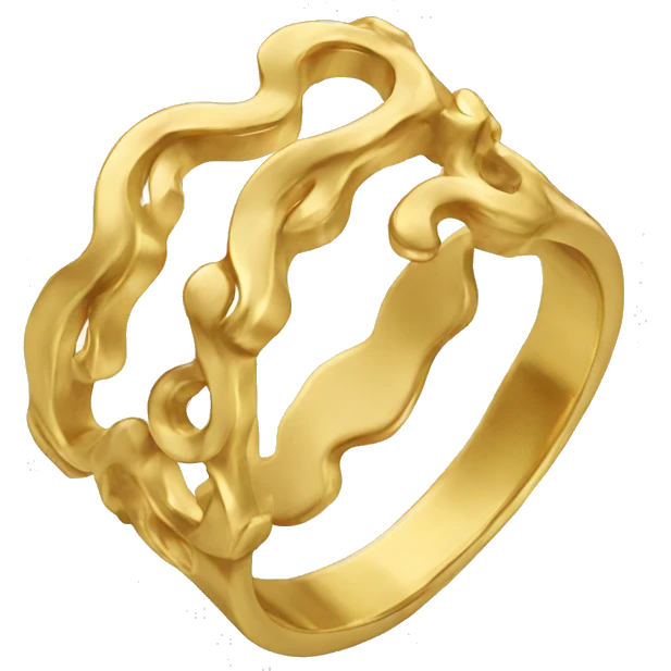 gold wavy ring emoji