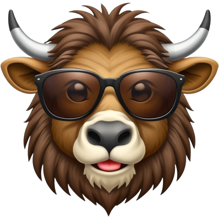 cool gnu with sunglasses emoji