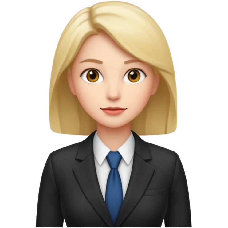 Female business woman standing emoji