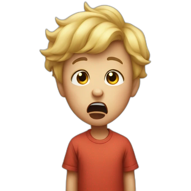 Loud Coughing kid emoji