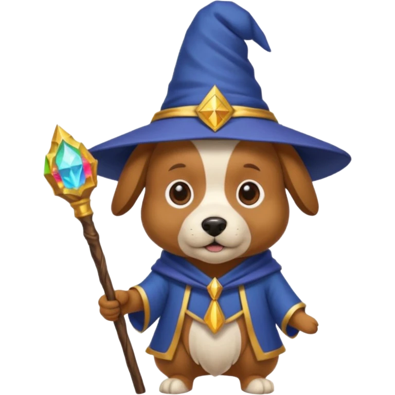 Dog wizard emoji