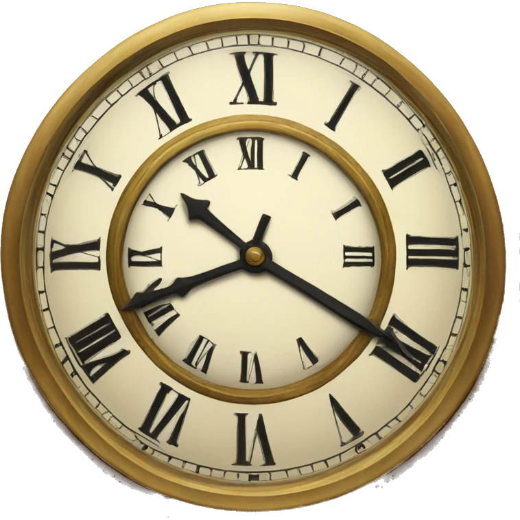 vintage clock emoji