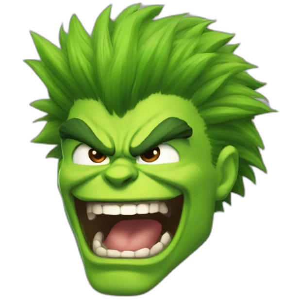 Blanka street fighter laughing emoji