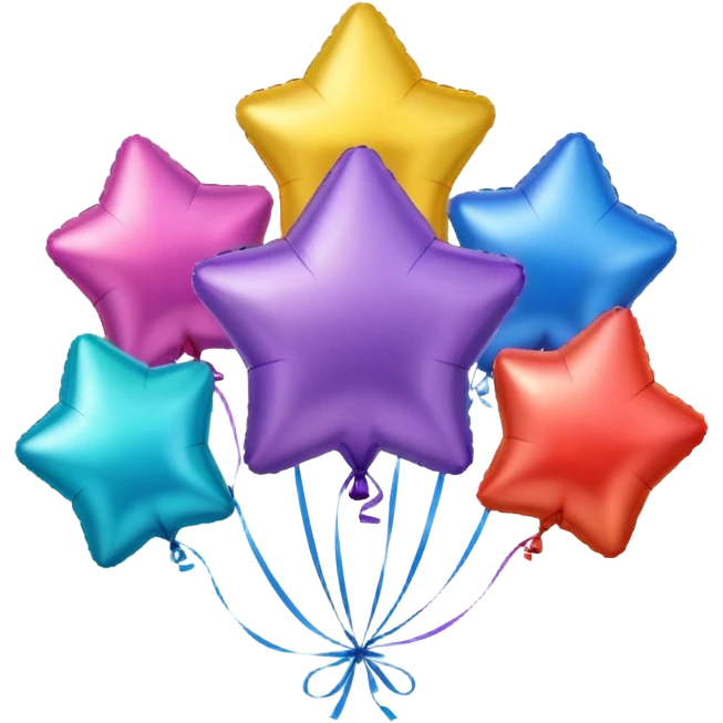 Star balloons emoji