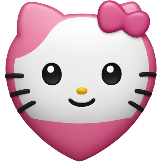 hello kitty heart emoji