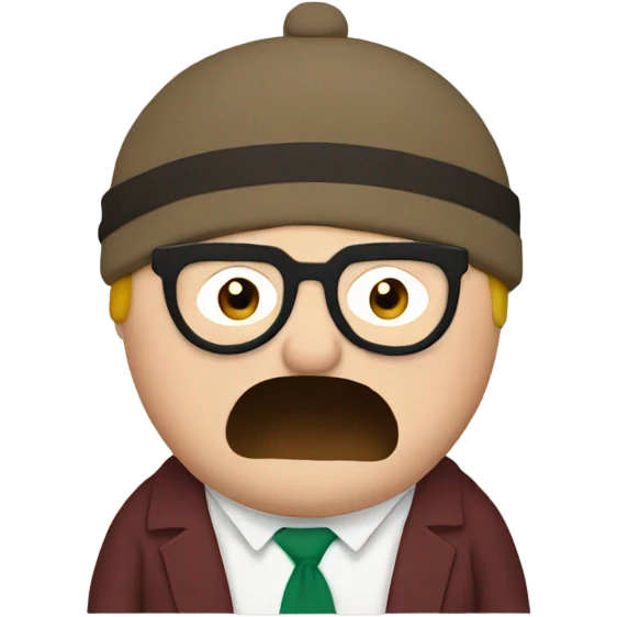 Eric cartman hitting a geek bar emoji
