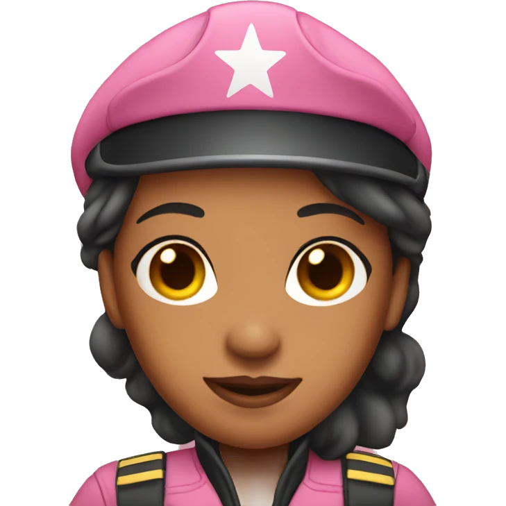pink female pilot emoji
