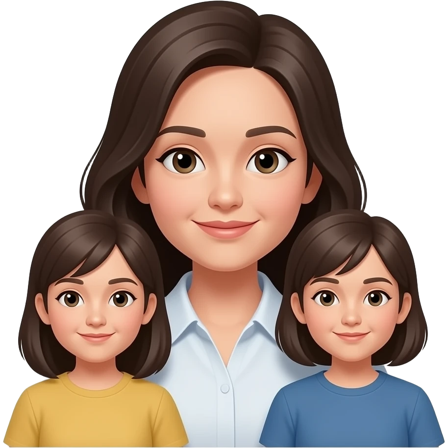 Женщина с  родом за спиной в заде род тени родня emoji