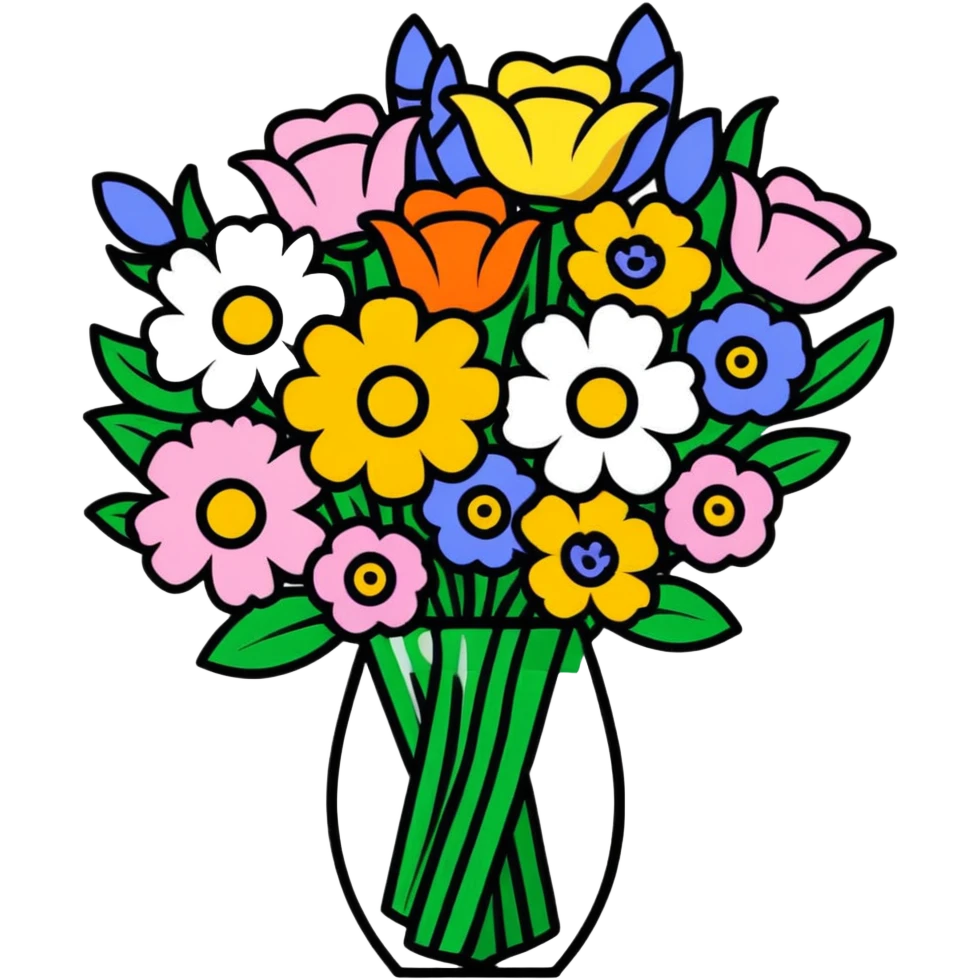  Big beautiful Bouquet of flowers  emoji