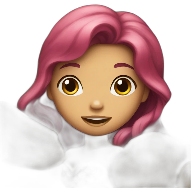 Little Mermaid in a rock emoji