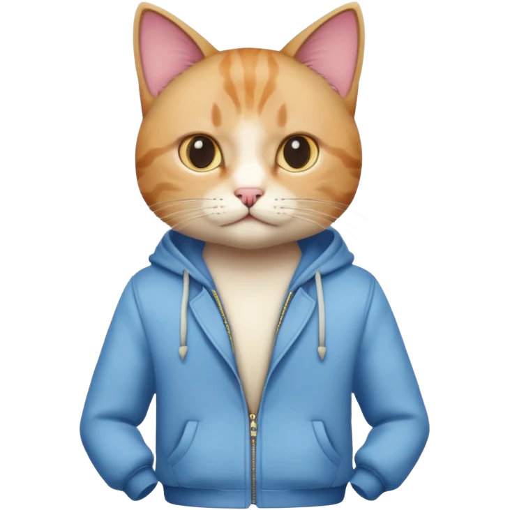 a cat dressed like Ken, trendy clothes, confident pose emoji