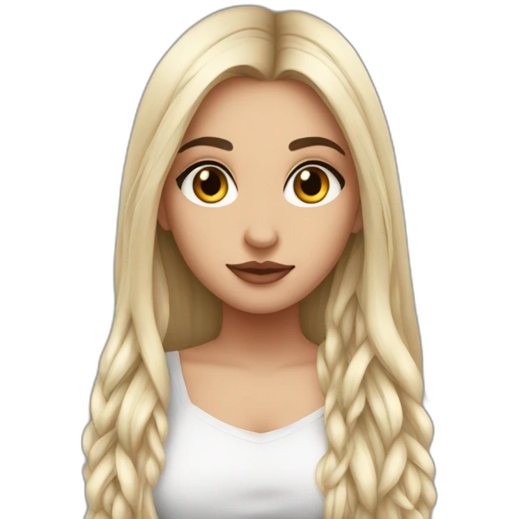 pretty mysterious albanian girl with ear piercings and black long hair  emoji