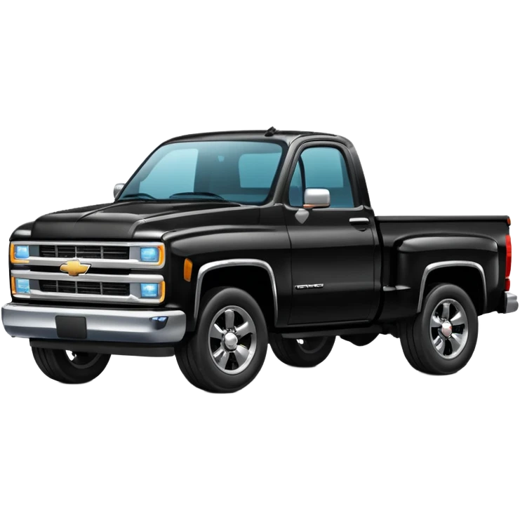 Black Chevy Truck emoji