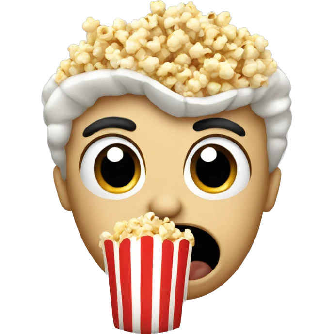 eating popcorn emoji