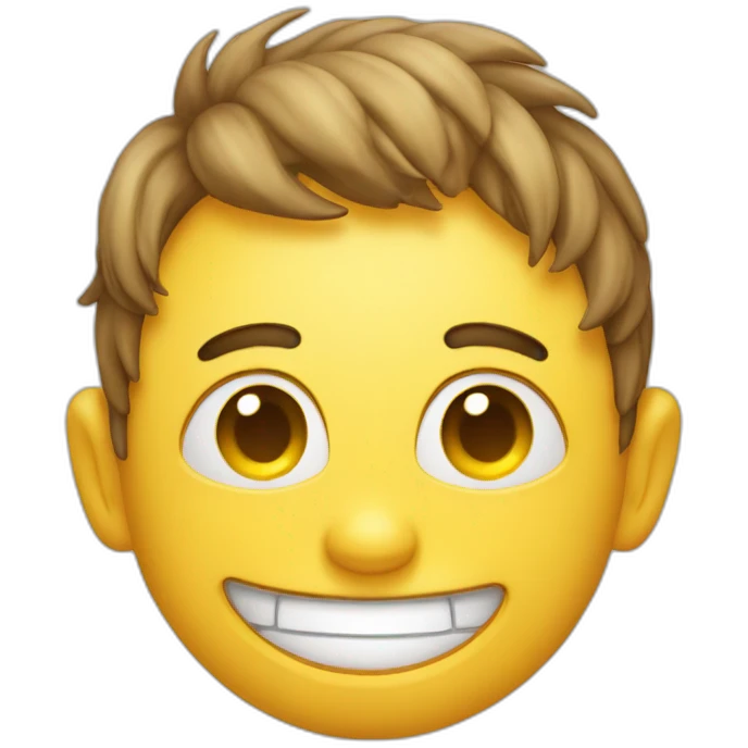 Grinning Face with Sweat emoji