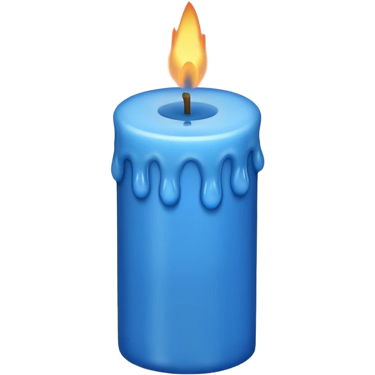 blue candles emoji