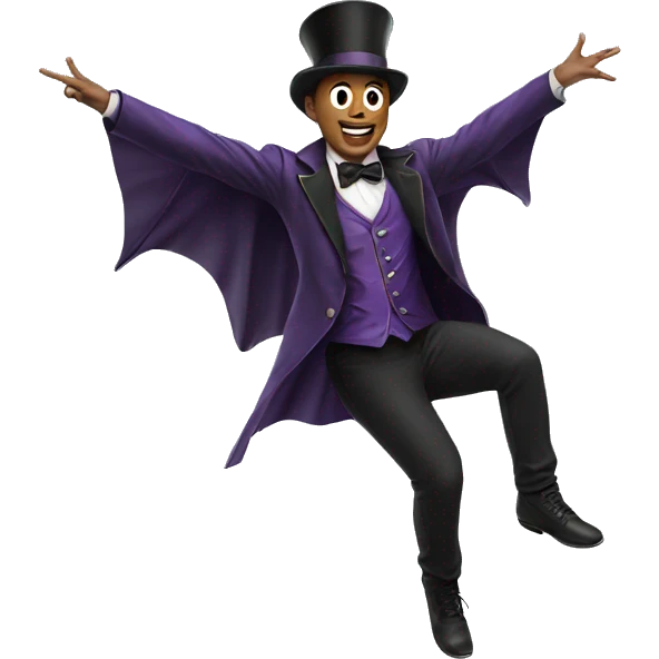 a flying magician emoji
