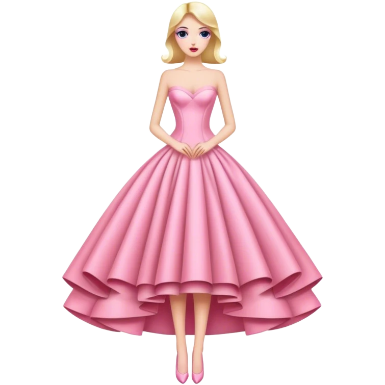 Pink haute couture dress  emoji