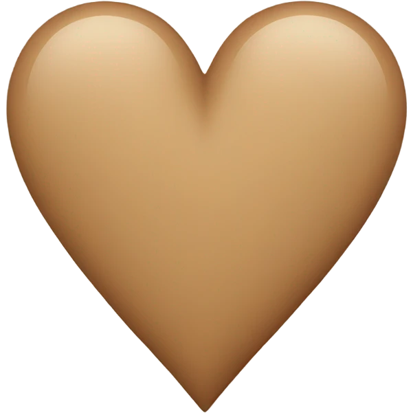 Light brown heart  emoji