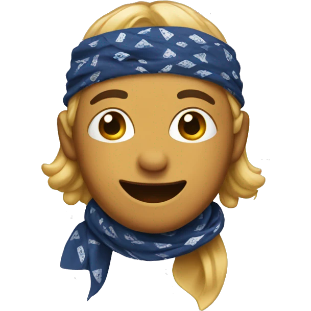 emoji with bandana emoji