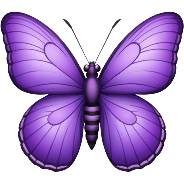 Emoji de una mariposa 🦋 ( pero morada ) emoji