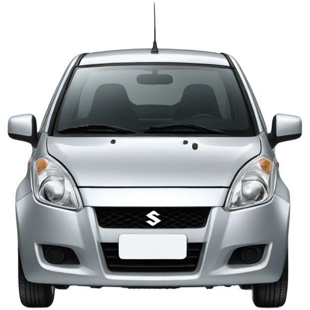 Suzuki splash car, argent color emoji