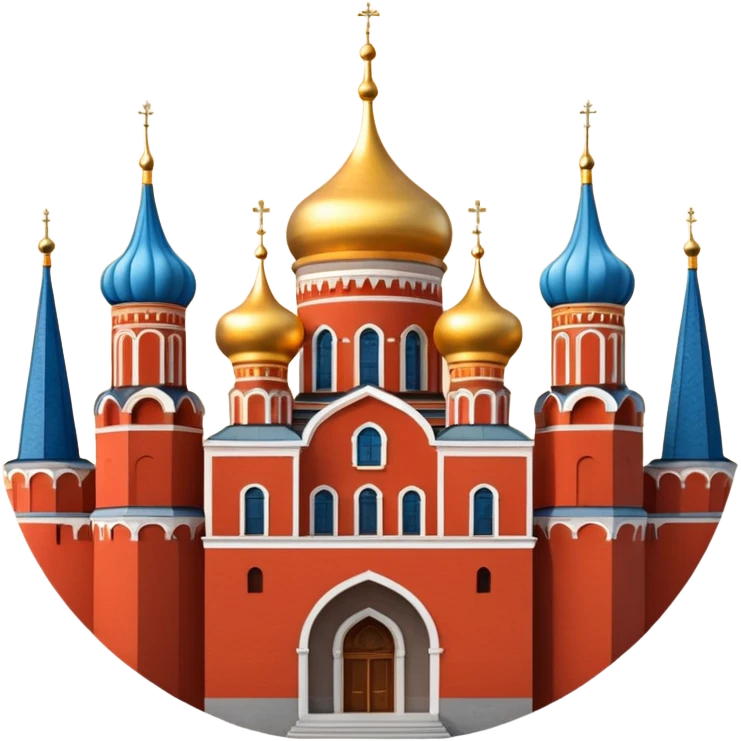 generate realistic kremlin 3d in circle emoji