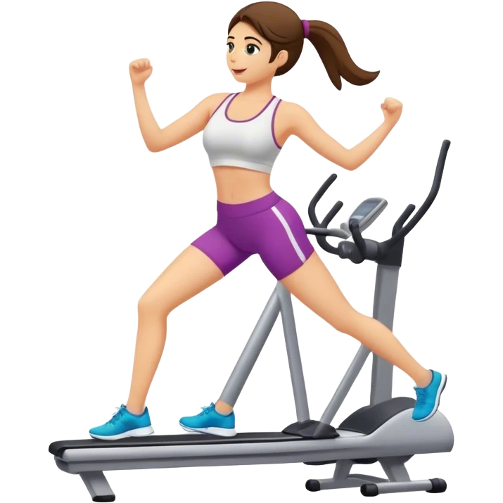 Chica haciendo ejercicio  emoji