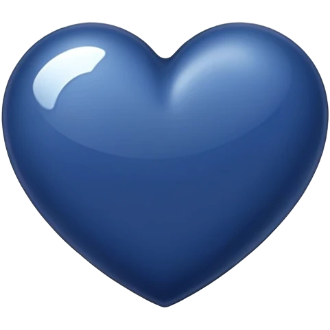 navy blue heart emoji