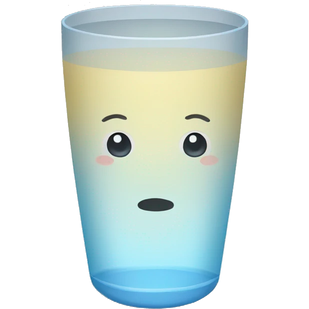 Vaso de agua  emoji