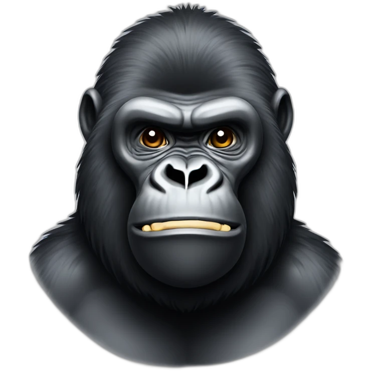 Gorilla using Android phone Samsung emoji