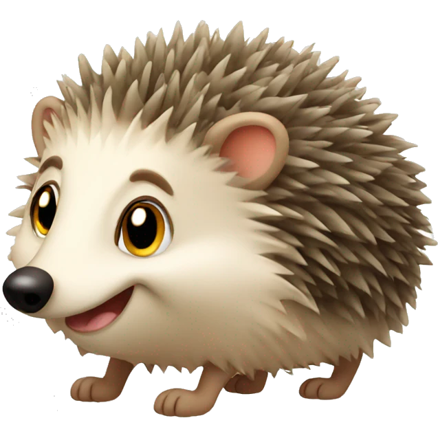 Happy hedgehog emoji