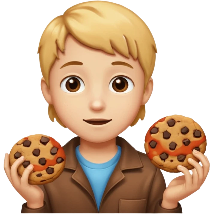 kid Holding Cookie emoji