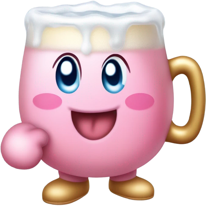 Kirby beer emoji