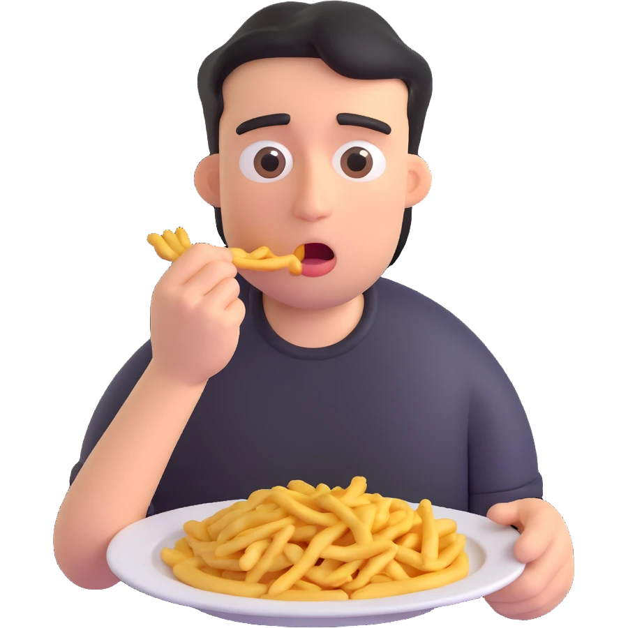 hungry man emoji