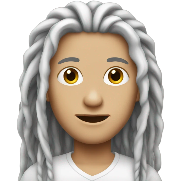white person with dreads emoji