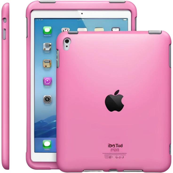 Make a iPad with pink case emoji