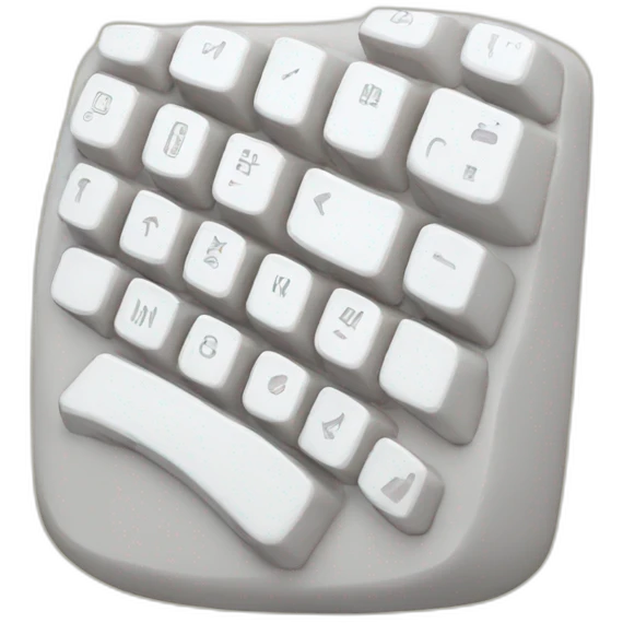 silicone keyboard chok milk emoji