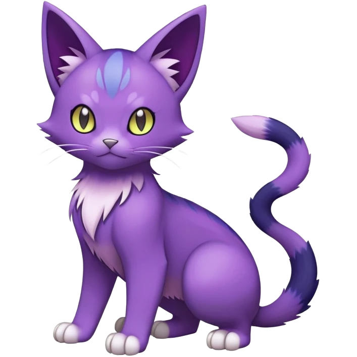 Purrloin-Delcatty-Pokémon-Fakémon-hybrid-creature (full body) emoji