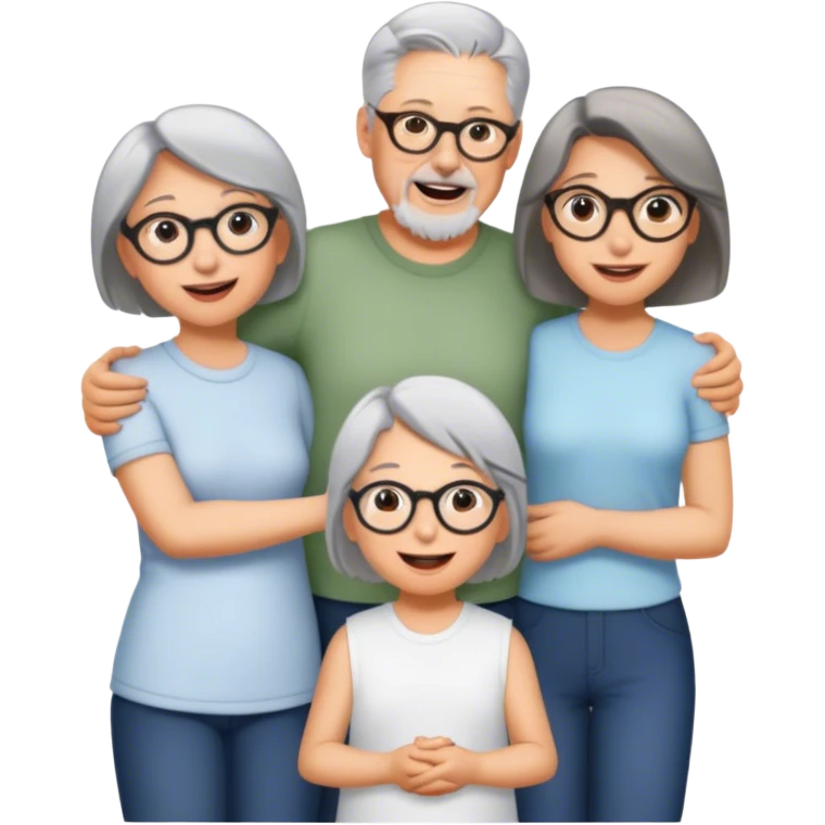 Happy family group emoji