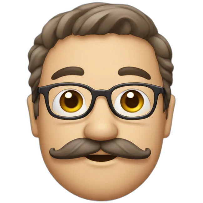 pigouin avec une moustache emoji