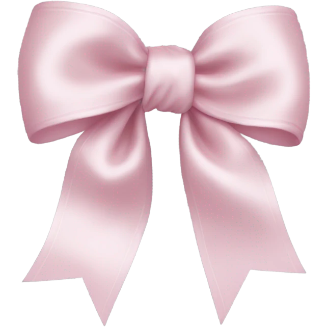 light pink bow emoji