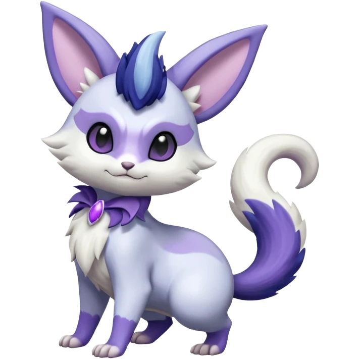Shiny Furret-Absol-Meowstic-Mienshao-Espeon-Hybrid (Full body) emoji