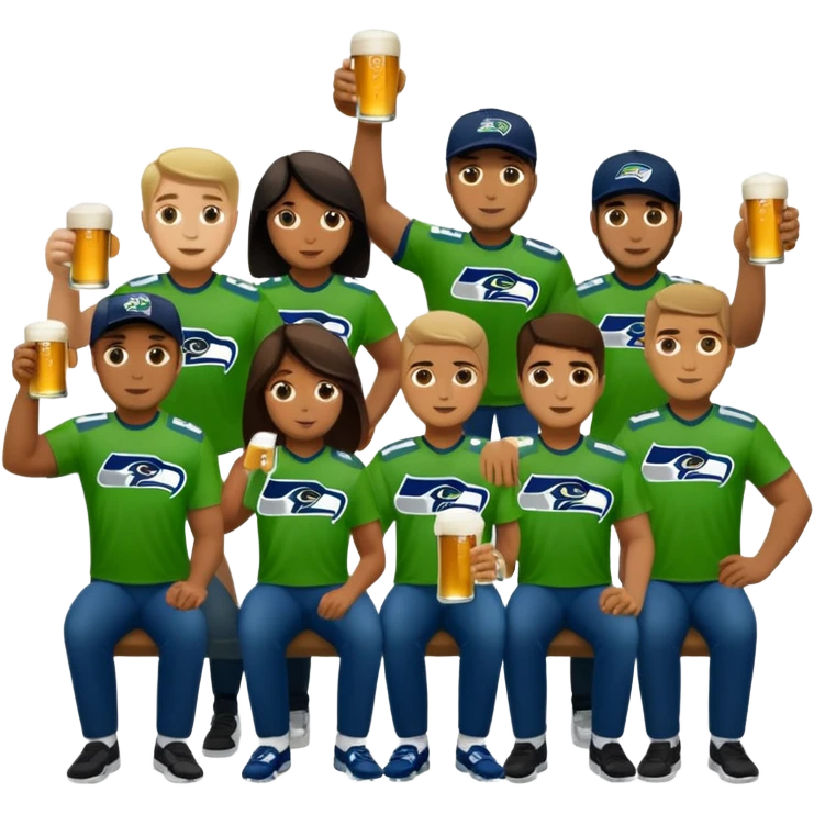 Seahawks drinking  emoji