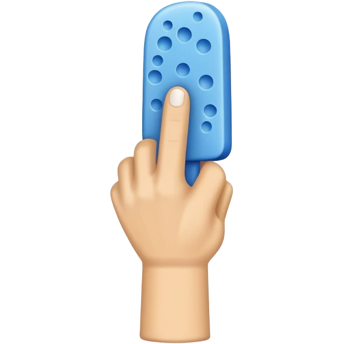blue foam finger 1 emoji