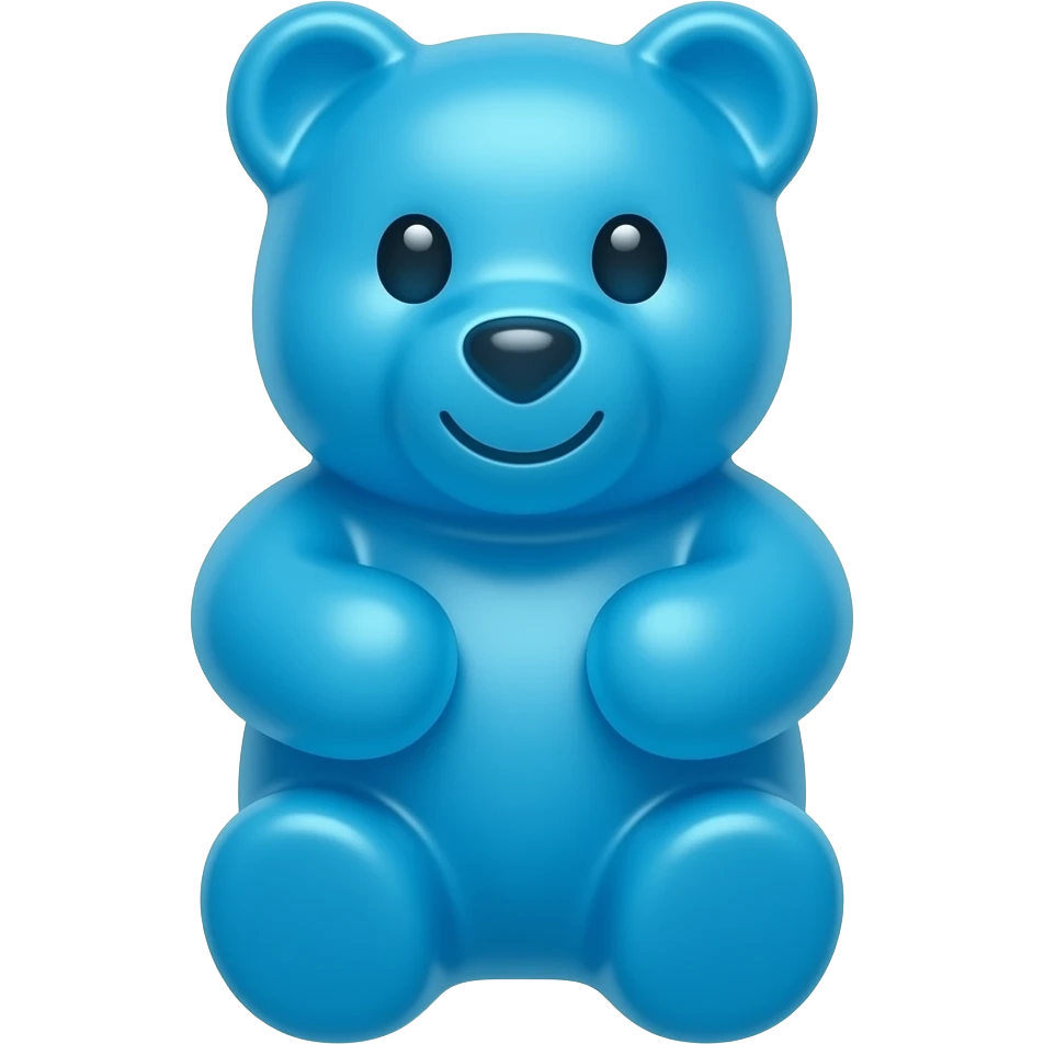 blue gummmy bear emoji